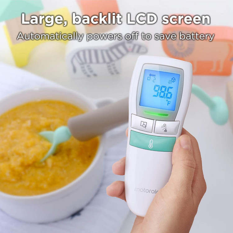 تبسنج و دماسنج کودک موتورولا مدل Non-Contact Baby Forehead-Body, Food or Liquid Temperature