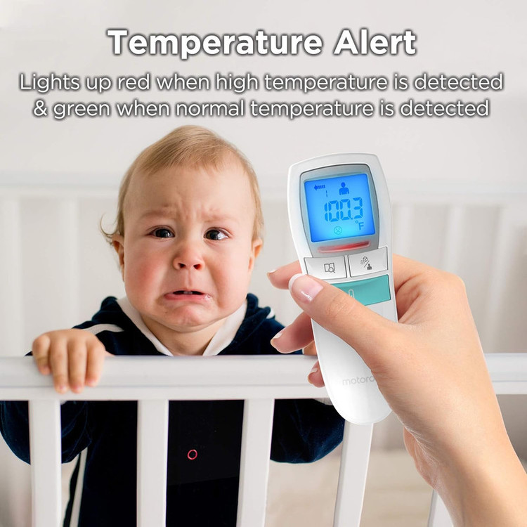 تبسنج و دماسنج کودک موتورولا مدل Non-Contact Baby Forehead-Body, Food or Liquid Temperature