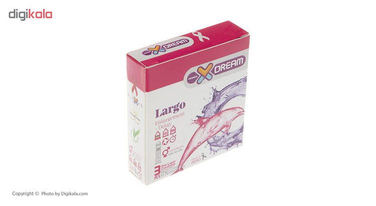 کاندوم ایکس دریم مدل LARGO بسته 3 عددی