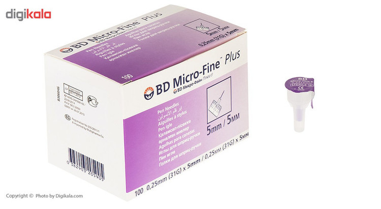 سوزن قلم انسولین بی دی مدل Micro-Fine سایز 5 میلیمتر 100 عددی